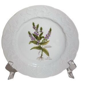 Vintage Dansk Botanical Ivy Veronica Anagallis Aquatica 9 3/4" Luncheon Plate